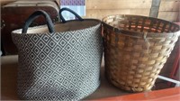 Wicker Basket & Tote Basket lot