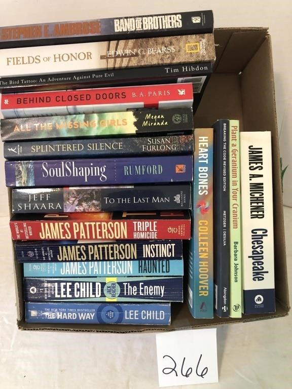 17 books-James Patterson, etc