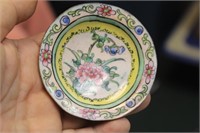 Antique Chinese Enamel Small Plate