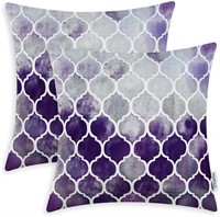 CaliTime Throw Pillow Covers Pack of 2 Cozy Color