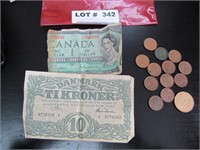 Foreign notes & coins