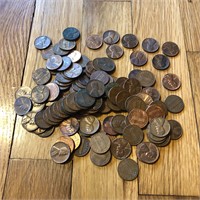 1960's Lincoln Head Penny Coins