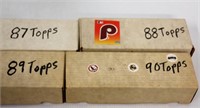 Baseball Cards - 4 Boxes Topps 1987-90