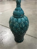 Vase jar with blue scale style (TEAL)