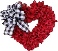 PRETYZOOM Miss Heart-Shaped Cloth Wreath