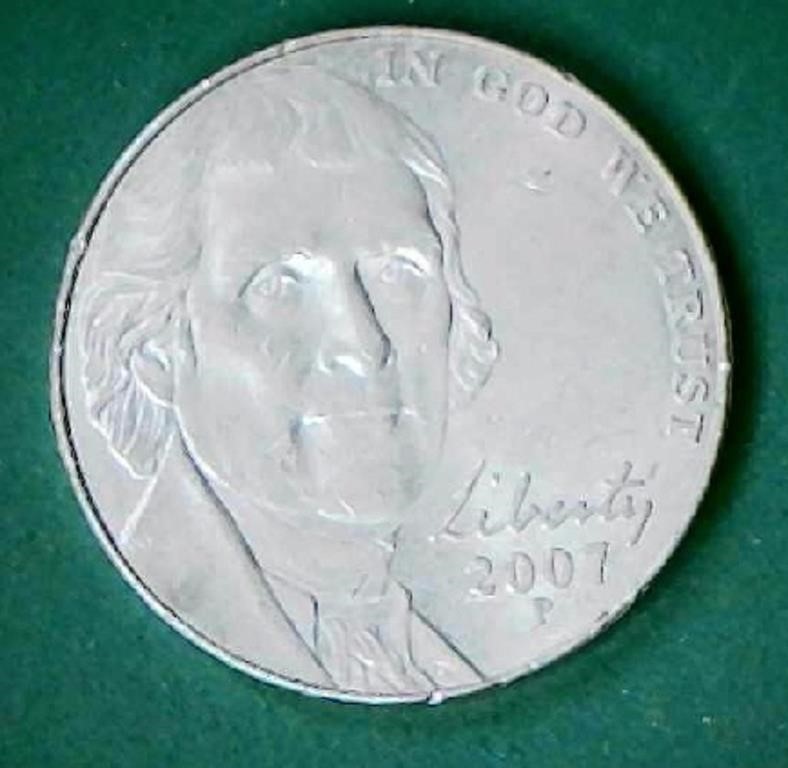 2007 P Jefferson Nickel