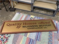 40” Advertising quality homes, Wilkinson