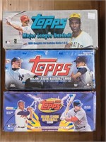 3 BOXES TOPPS BASEBALL CARDS-1998/1999/2000
