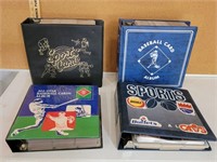 4 NOTEBOOK ALBUMS OF TOPPS CARDS