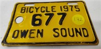 OWEN SOUND BICYCLE PLATE