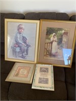 FOUR PICTURES IN NICE FRAMES