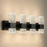 Epinl Black Bathroom Vanity Light 4-Light