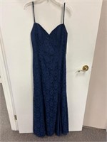 Bridesmaid Dress - Navy Blue Lace - SIZE 10
