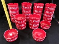 Coors Red Plastic Ash Trays (29)