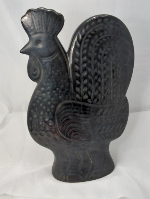 Ceramic 11.5" Tall Chicken Folk Art Decor