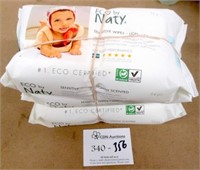 3 56-Packs Eco by Naty Sensitive Wipes