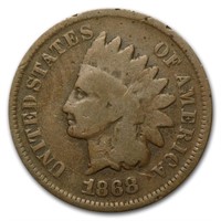 1868 Better Date Indian Head Cent
