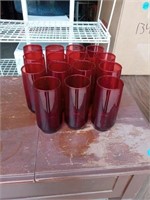 15 RED KITCHEN GLASSES