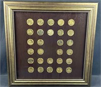 Framed Set of French Medals