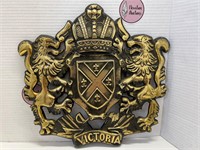 Metal (Brass?) Victoria Coat of Arms