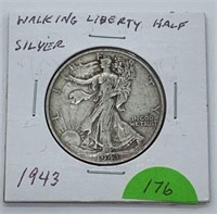 1943 Silver Walking Liberty Half Dollar