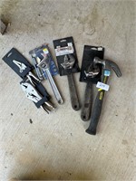 NEW VISE GRIPS, ADJUSTABLE WRENCHES, & HAMMERS