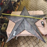 Metal Decorative Lighted Star