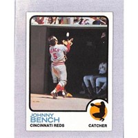 1973 Topps Crease Free Johnny Bench