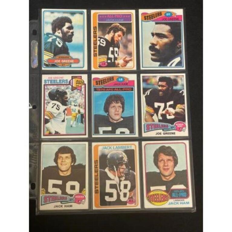 (9) 1970's Pittsburgh Steelers Defensive Stars