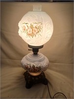Double Light Fenton? Rose Parlor Lamp 22" tall