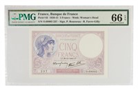 France. Gem Series 1939-1941 5 Francs