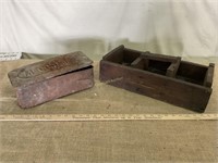 Old McCormick Tool Box and Wooden Parts Box