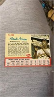 1962 Post Cereal Hank Aaron HAND