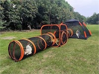 4 in 1 Pet Cat and Dog Tunnel Tent Foldable Pet Te