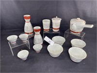 Vintage Asian tea & sake Set