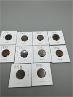 10 Wheat Pennies 1915-1937