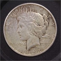 US Coins 1923-S Peace Silver Dollar, Circulated