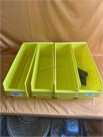 4 large storage bins