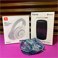 JBL Over-Ear Headphones, iHome Bluetooth Speaker +