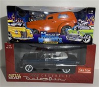 (AL) Two 1:18 Die-Cast Model Cars - Sun Star -