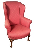 BROYHILL QUEEN ANNE STYLE WINGBACK ARMCHAIR