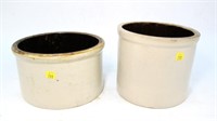 2- Stoneware crocks