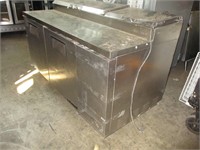 True 2 Door 67" Refrigerated Prep Table