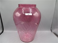 Blenko Glass 14" cranberry vase