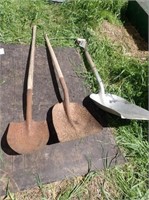 Pointed Nose Shovel, Square Nose Shovel, Scoop