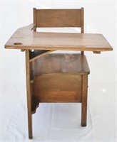 Antique Oak Student's Desk