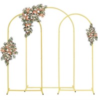 RICHMEN, SET OF 3 GOLD METAL ARCH BACKDROP