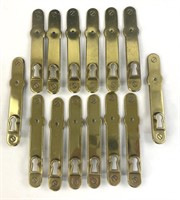 (15) Brass Finish door knob backplates with
