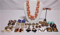 Vintage Necklace & Earrings Set, Earrings