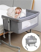 Bedside Crib Curvature Baby Cradle UIUWOO YC-616